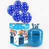 Bombola Mini Elio con 30 Palloncini Pois