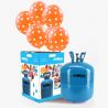 Bombola Mini Elio con 30 Palloncini Pois