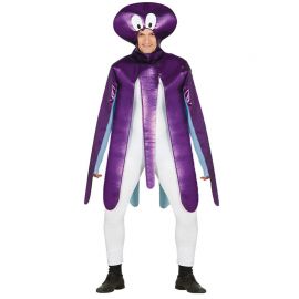 Costume da Polipo Adulto Cappuccio con Tentacoli