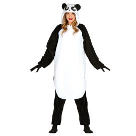 Costume Pigiama da Panda per Adulto con Cappuccio
