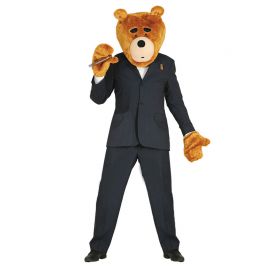 Costume da Orso per Adulto con Testa e Mani