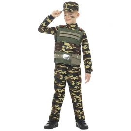 Costume Militare Camouflage per Bambino