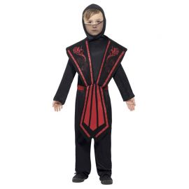 Compra Costume Ninja Assassino Nero e Rosso per Bambino