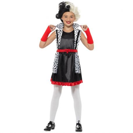 Costume da Crudelia de Mon per Bambina