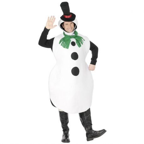 Costume Intero da Pupazzo di Neve per Uomo