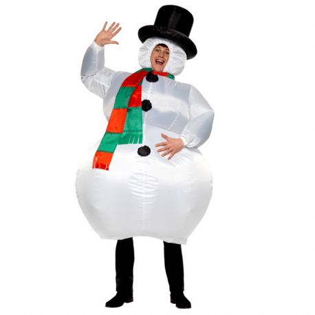 Costume da Pupazzo di Neve Gonfiabile Economico