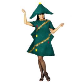 Costume da Albero di Natale Verde Scuro per Donna Shop