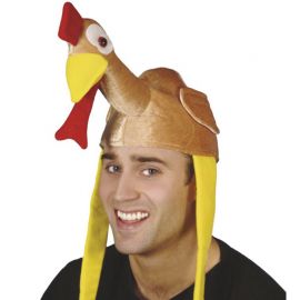 Divertente cappello di Halloween Natale festa del Ringraziamento divertente cappello uccello in peluche uccello tacchino decorazione costume 