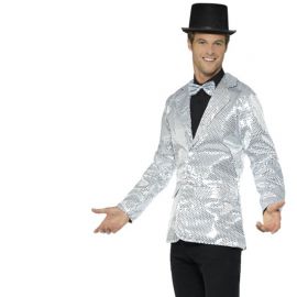 Giacca con Paillettes Argento per Uomo Giacca con Paillettes Argento per Uomo