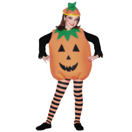 Costume da Zucca Completo per Bambina Economico