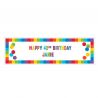 Cartello Personalizzabile Arcobaleno 1,65 m x 50 cm