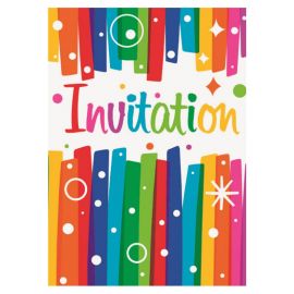 8 Invitaciones Coloridas