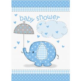 8 Inviti Baby Shower Elefante Bambino