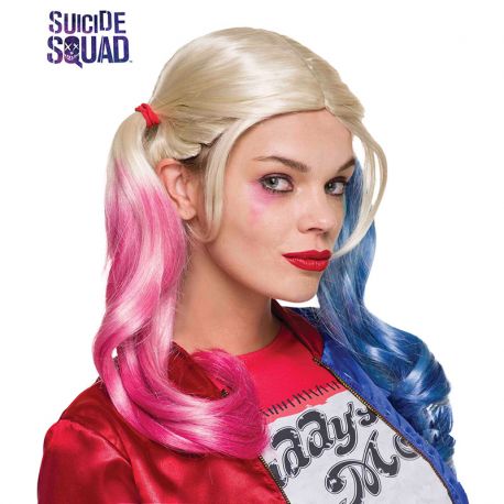 Parrucca di Harley Quinn Bicolore Economica