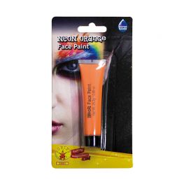 Maquillaje de Cara Neón Naranja Maquillaje de Cara Neón Naranja