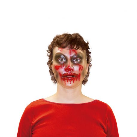 Maschera Trasparente da Zombie Donna