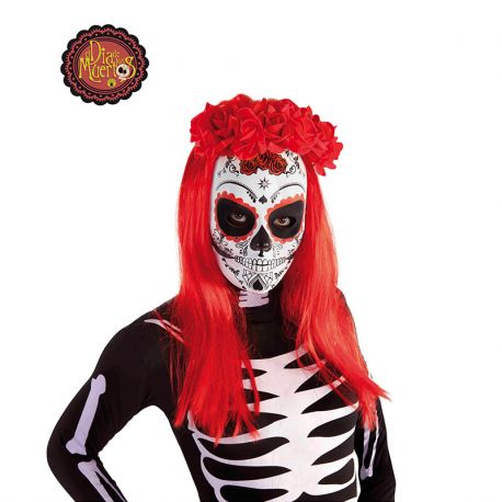 Compra Diadema da Catrina con Rose Rosse