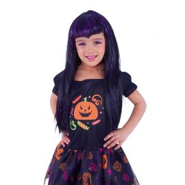 Parrucca da Vampira per Bambini Lilla