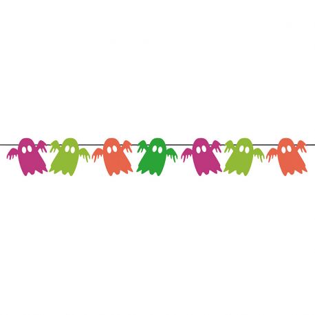 Festone di Fantasmi Neon 2 Metri Online