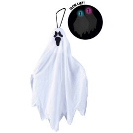 Decorazione di Halloween spaventoso da appendere fantasma illuminato, fantasma da appendere per Halloween, ornamenti di Halloween spettrali all'aperto
