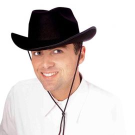 Cappello Cowboy Nero per Adulti