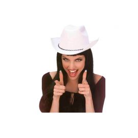 Cappello Cowboy Bianco per Adulti