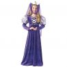 Costume da Regina Medievale Color Lilla per Bambini