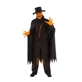 Costume Da Zucca Per Adulti E Bambino - Con Cappello E Sacchetto Portacaramelle, Carnevale Halloween, In Tessuto Non Tessuto