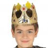 Corona Dorata in Stoffa da Re per Bambino