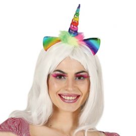 Cerchietto DONNA brillantini Unicorno Adulti Fairytale Magico Costume Accessorio 