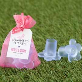 4 Paia di Protezioni per Tacchi Fiori 14-16mm con Borsetta Rosa 4 Paia di Protezioni per Tacchi Fiori 14-16mm con Borsetta Rosa