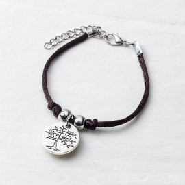 4 Braccialetti con Medaglietta Albero/Life is a Gift