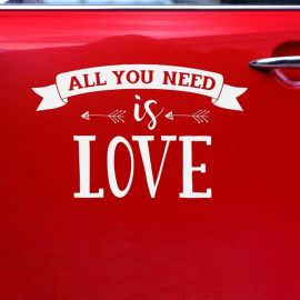 Adesivo All You Need is Love 33 cm x 45 cm