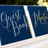 Libro delle Firme con Guest Book Dorato