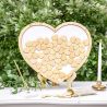 Guestbook a Forma di Cuore in Legno