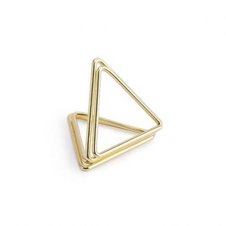 10 Marcasitios Forma de Triangulo 2,3 cm