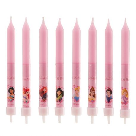 8 Candele forma Stuzzicadenti da Principessa 9 cm Negozio