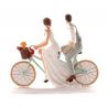 Statuetta Sposi in Bicicletta 18x15 cm