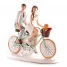 Statuetta Sposi in Bicicletta 18x15 cm