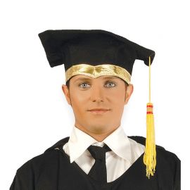 Cappello di Laurea da Adulti con dettaglio Dorato