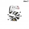 Palloncino Zebra Numero 5 Foil 50 cm