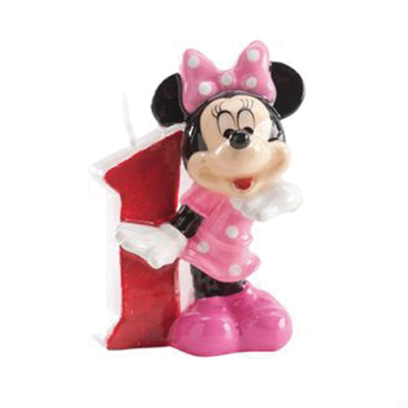 Candelina Nº 1 Minnie Mouse per Compleanno e Feste