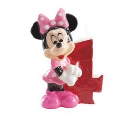 Candelina Nº 4 Minnie Mouse 6,5 cm