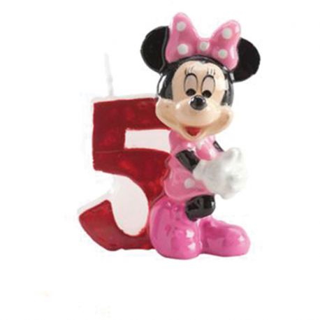 Candelina Nº 5 Minnie Mouse 6,5 cm Ordina