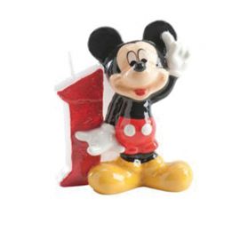 Candelina Nº 1 Mickey Mouse 6,5 cm Ordinare