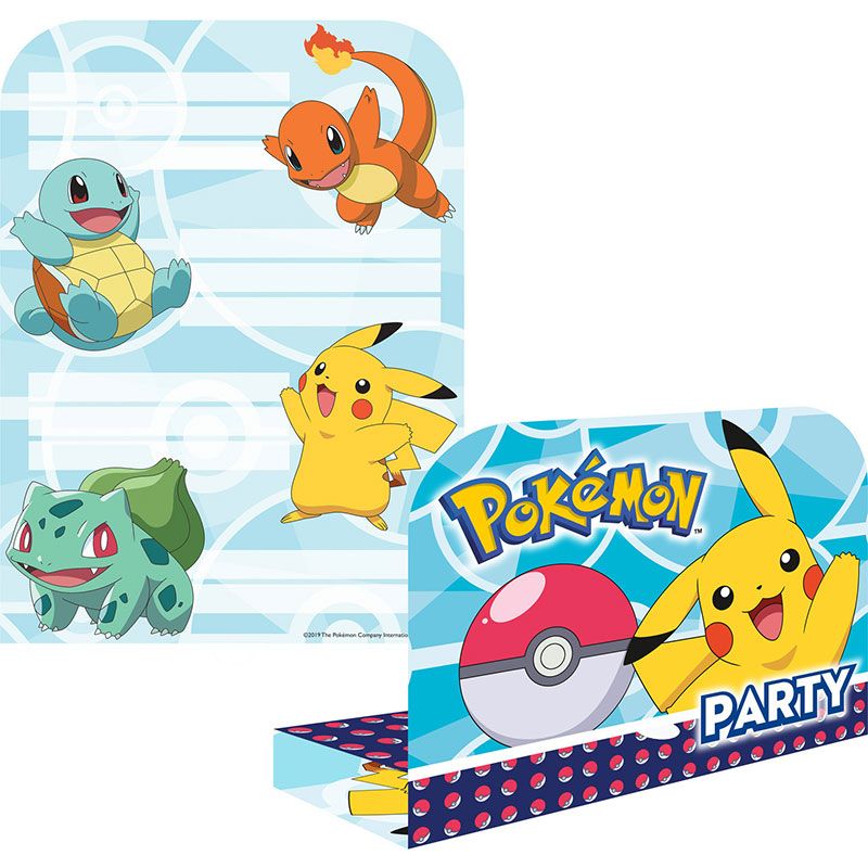 Pokémon Tovaglia per feste di compleanno per bambini per 8 ospiti 