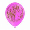 6 Palloncini Rosa di Lattice Unicorno Magico