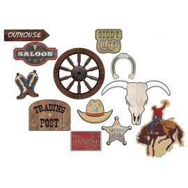 12 Decorazioni Western Land