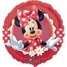 Palloncino Minnie Mouse Rosso di Foil Rotondo
