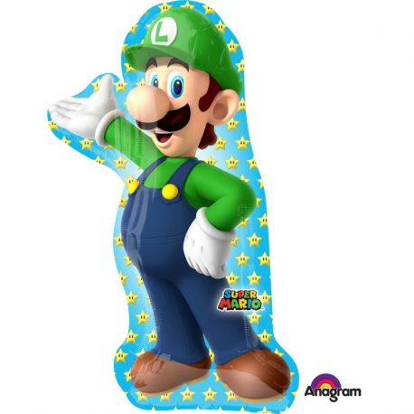 Palloncino a Forma Luigi Super Mario 50 cm x 96 cm